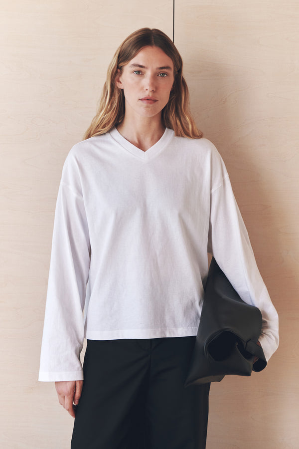 Stella V Neck Long Sleeve Tee