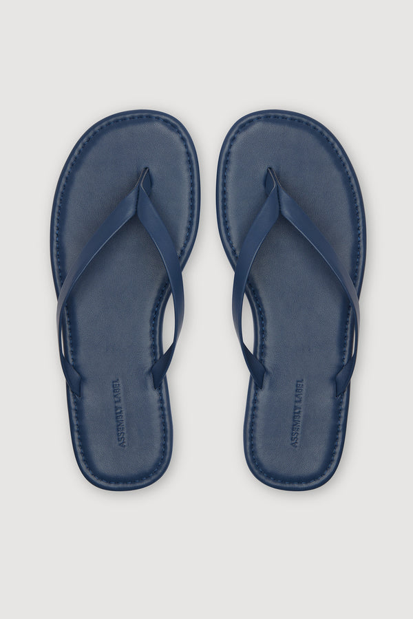 Alina Leather Thong Imperial Blue-2