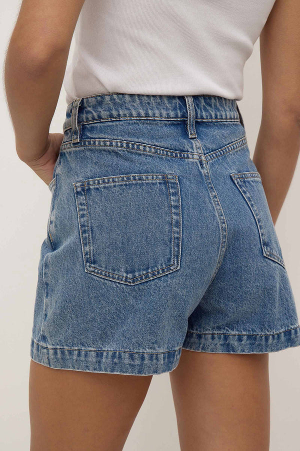 Boxy Denim Short
