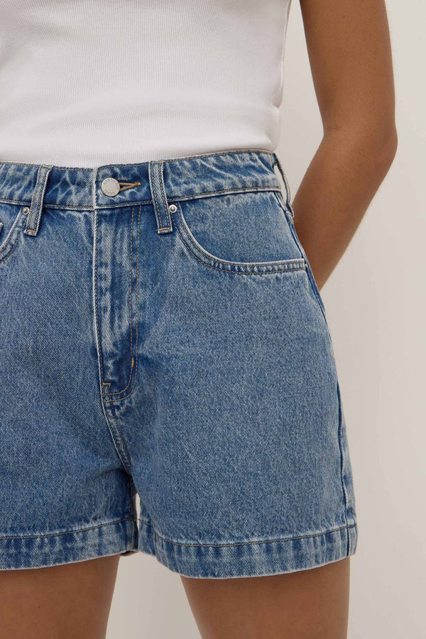 Boxy Denim Short