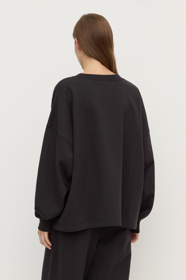 Brushed Cotton Lounge Sweater