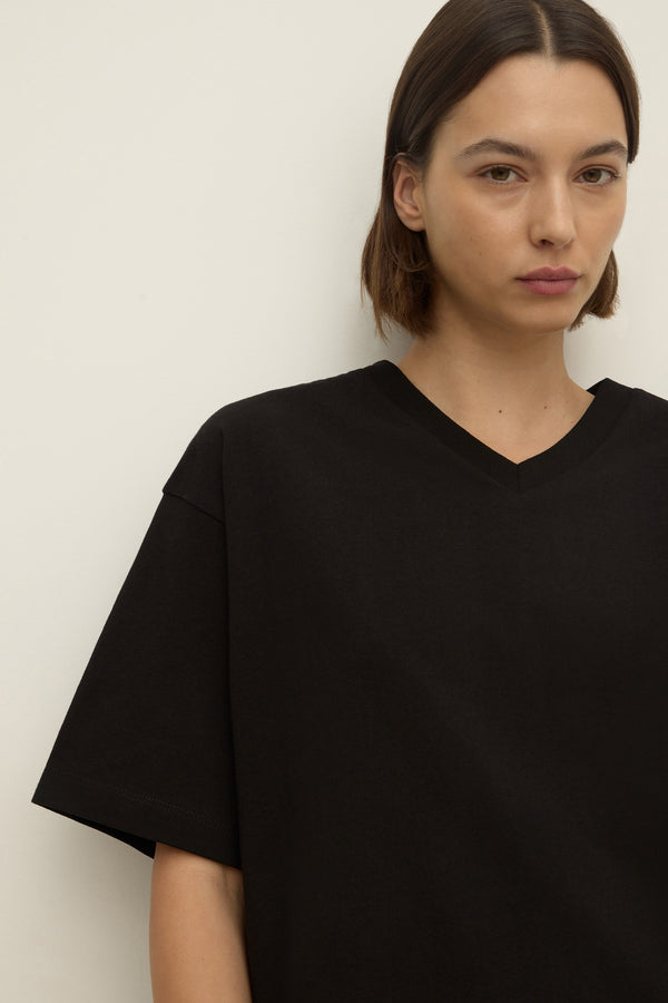 Ellie V Neck Oversized Tee