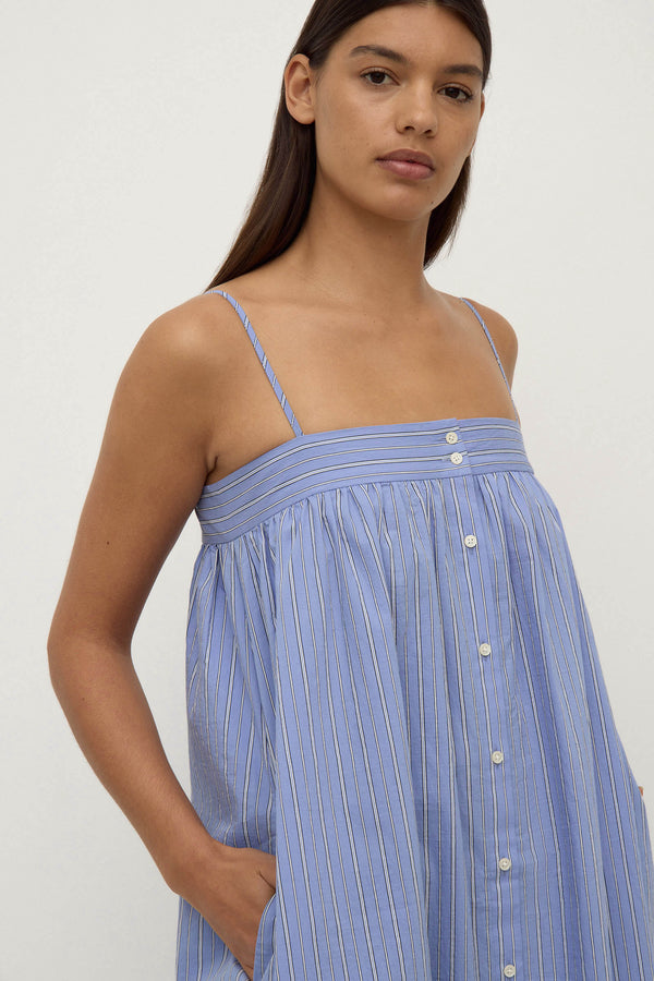 Erina Stripe Maxi Dress Blue White Stripe-6