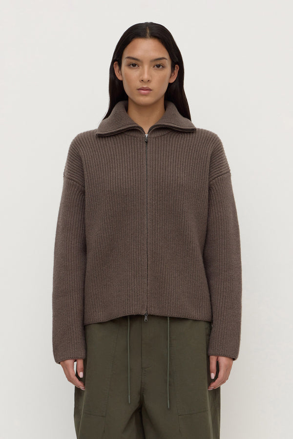Esther_Zip_Through_Sweater_Bark_1086