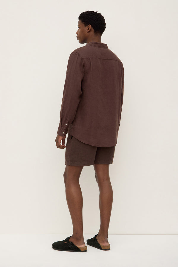 Everyday Mens Linen Long Sleeve Shirt Ganache-4