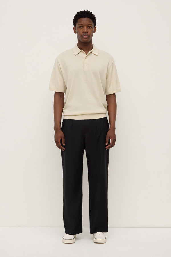 Henry Knit Polo Limestone-1
