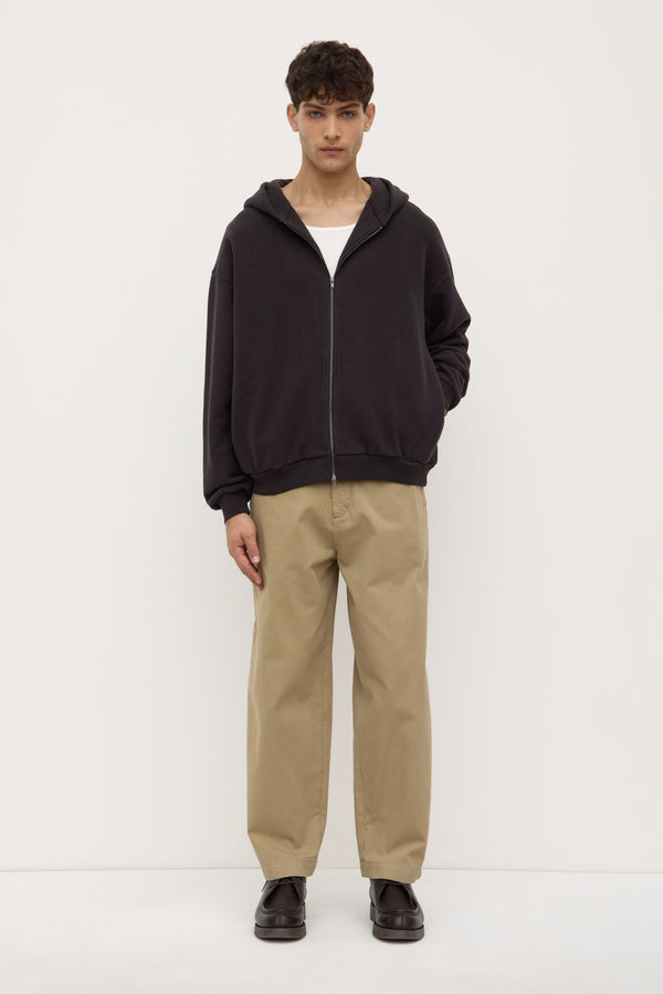 Hudson Relaxed Zip Fleece Hoodie
