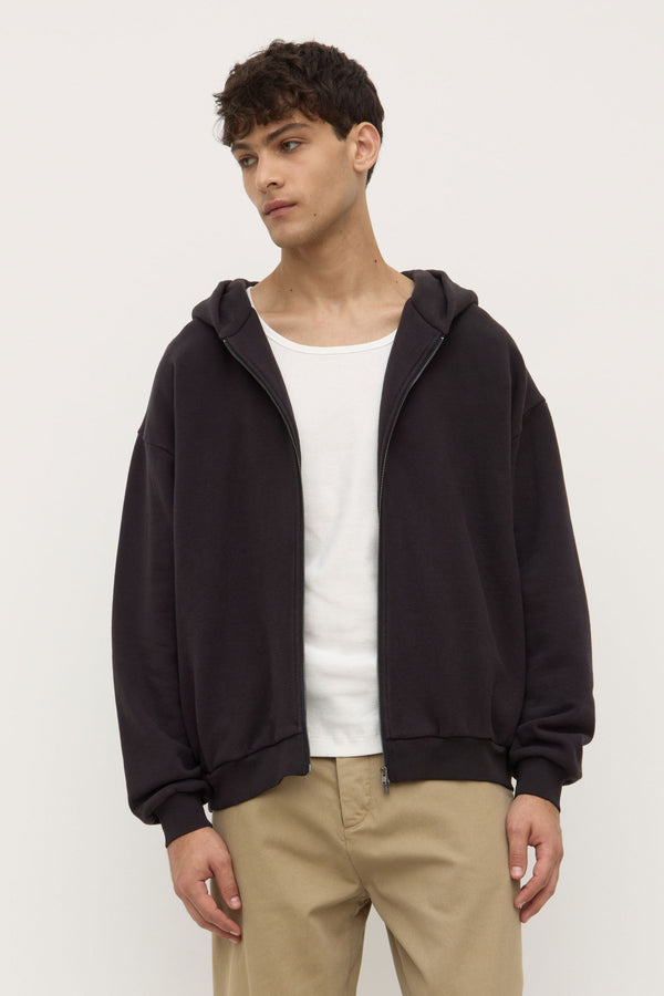 Hudson Relaxed Zip Fleece Hoodie