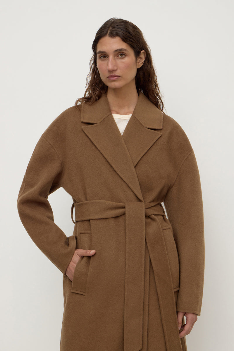 Womens Ivy Wool Coat Oak | Assembly Label – Assembly Label