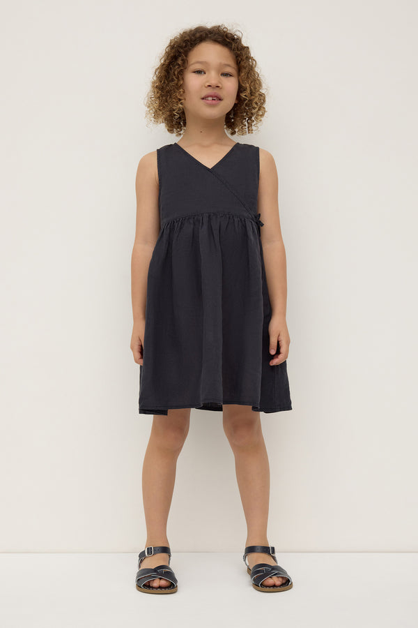 Kids Linen Tie Dress