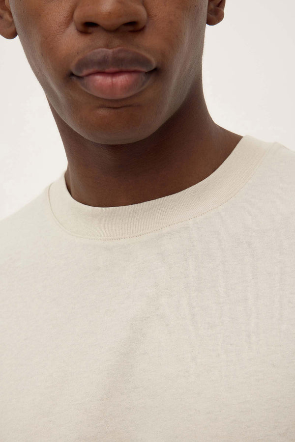 Knox Organic Oversized Tee Limestone-5