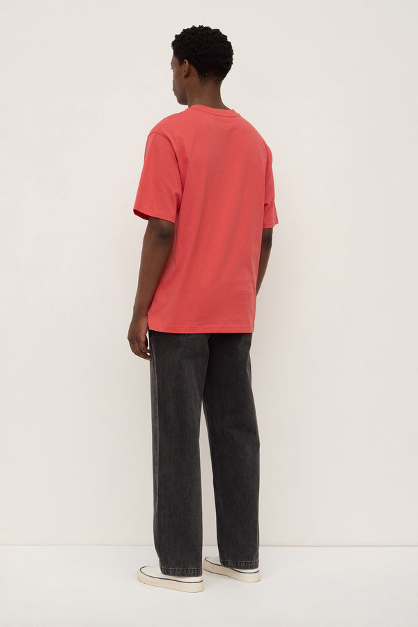 Knox Organic Oversized Tee Washed Chilli-4