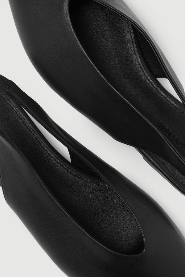 Lila Leather Sling Back