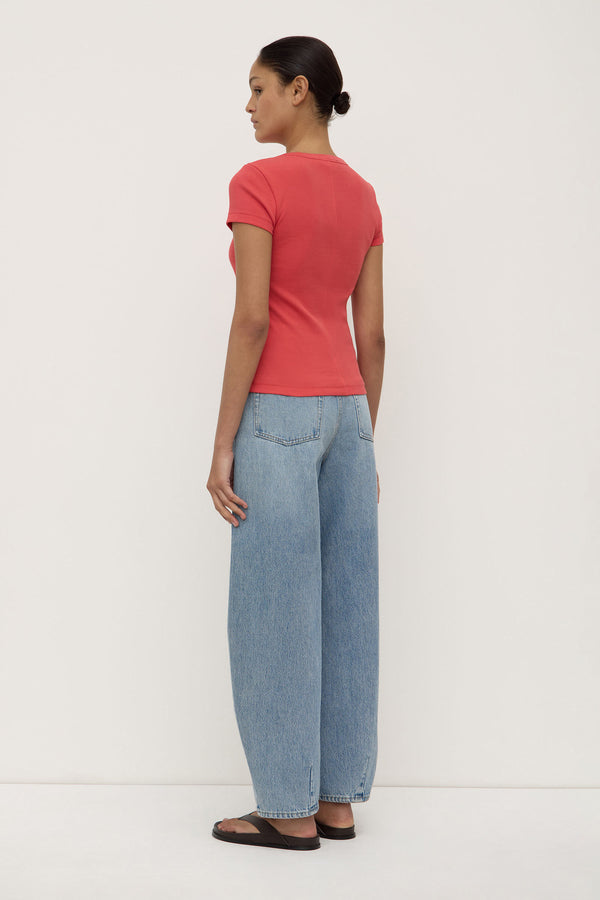 Linley_Rib_Tee_Washed_Chilli_1340