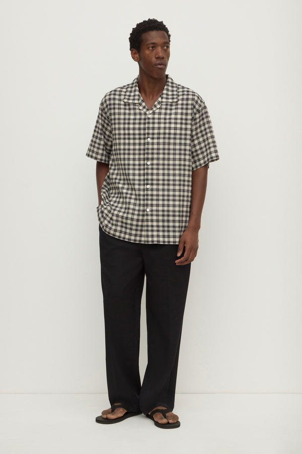 Pearce_Check_Short_Sleeve_Shirt_Black_Cream_0471