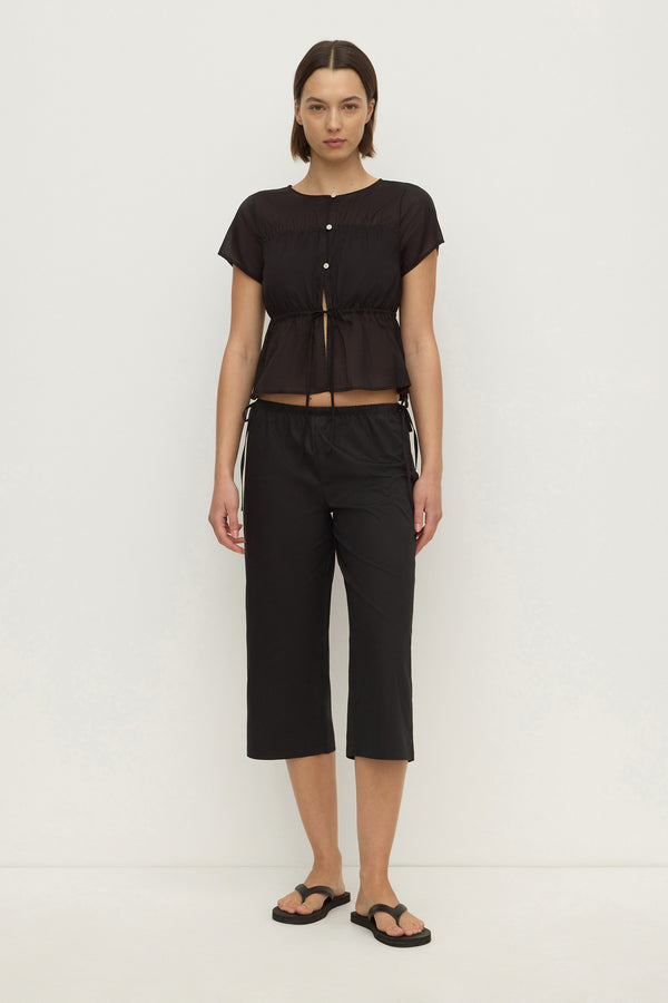Quinn Voile Tie Top