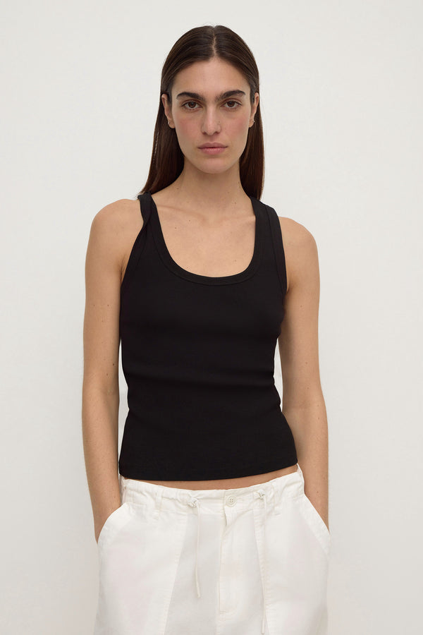 Robyn Scoop Neck Rib Tank