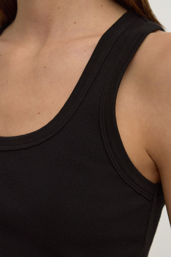 Robyn Scoop Neck Rib Tank