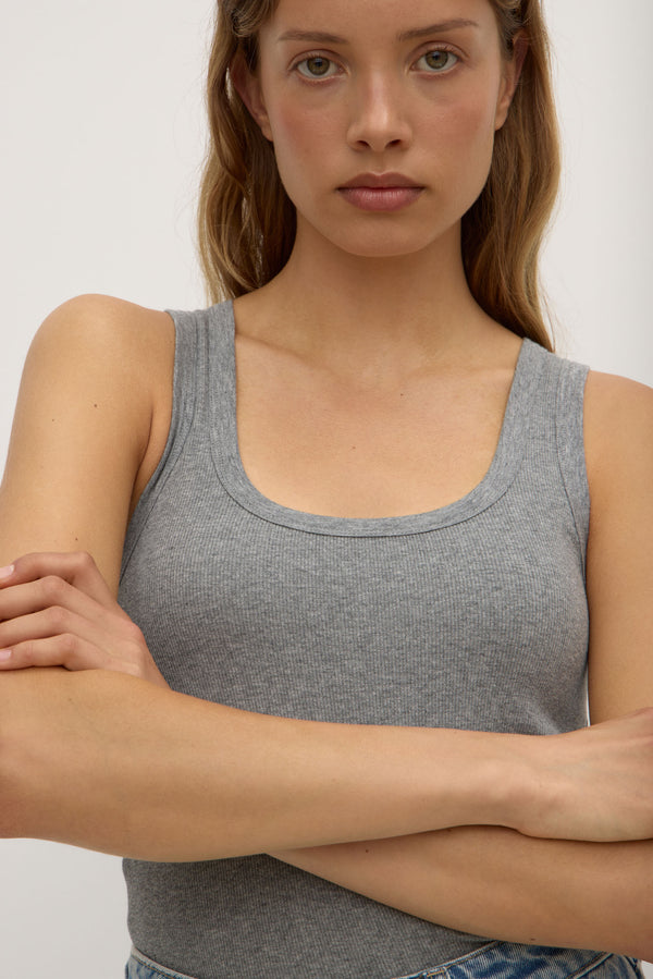 Robyn Scoop Neck Rib Tank
