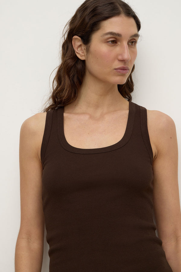Robyn Scoop Neck Rib Tank