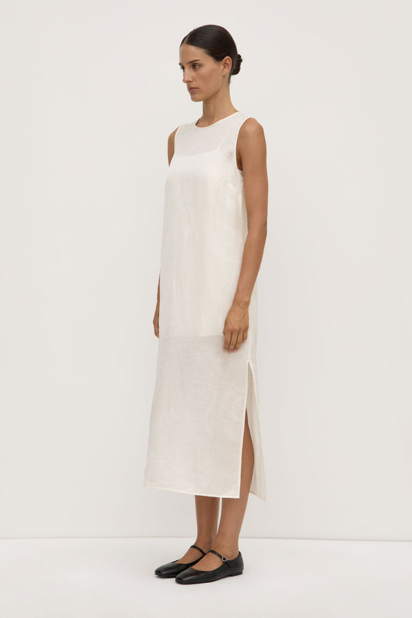 Sabrina Silk Blend Midi Dress