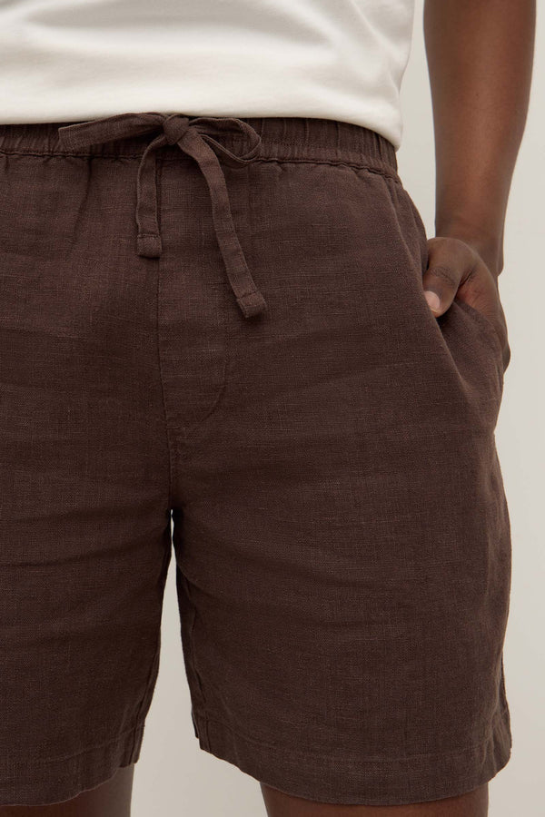 Tide Linen Short Ganache-6