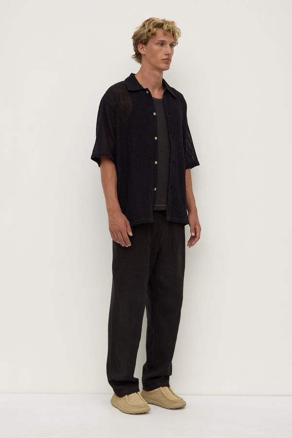 Tristan_Short_Sleeve_Shirt_Black_1320