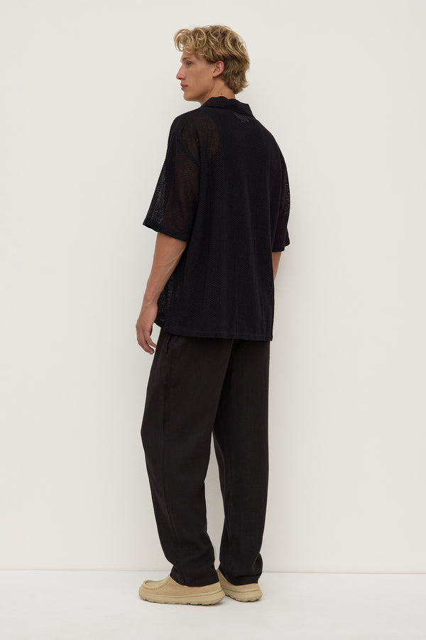 Tristan_Short_Sleeve_Shirt_Black_1324