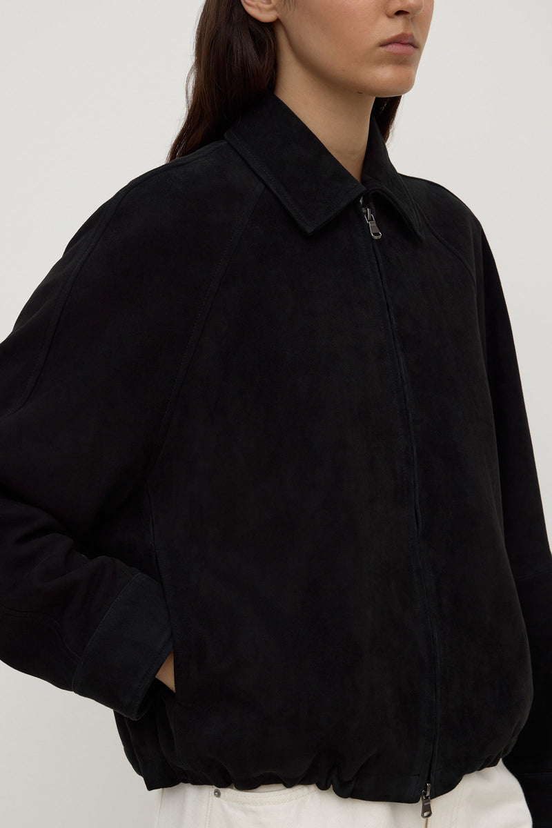 Womens Whitney Suede Jacket Black | Assembly Label – Assembly