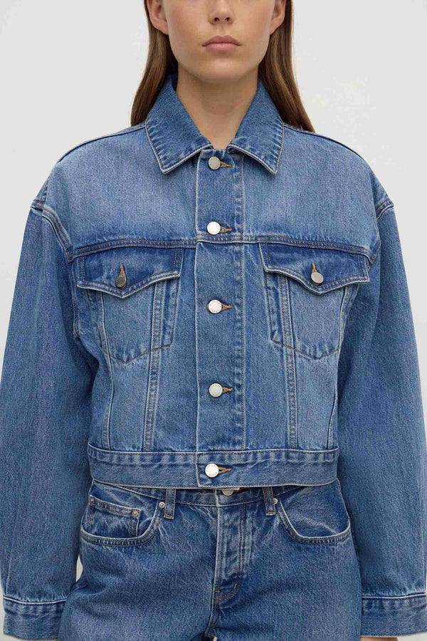 Womens Cropped Denim Jacket