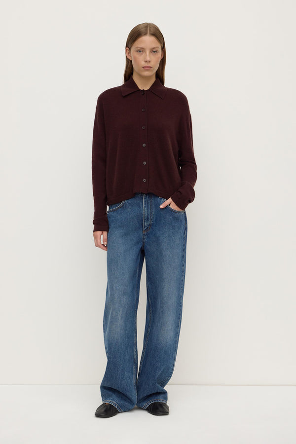 Wool Cashmere Knit Cardigan
