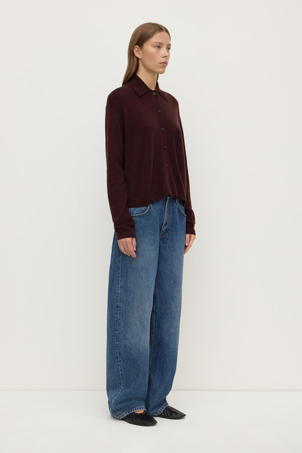 Wool Cashmere Knit Cardigan