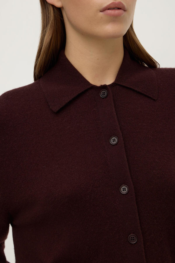 Wool Cashmere Knit Cardigan