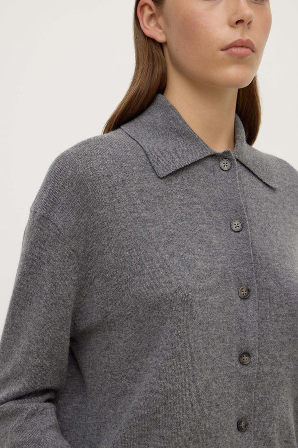 Wool Cashmere Knit Cardigan