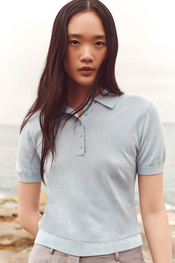 Sloane Cotton Cashmere Polo