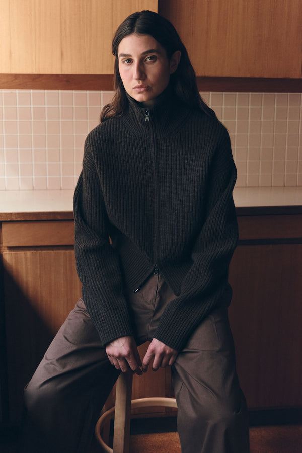 Kaia Wool Zip Sweater