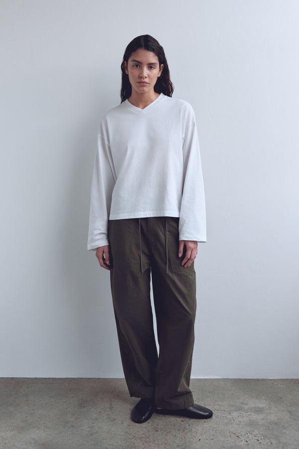 Stella V Neck Long Sleeve Tee