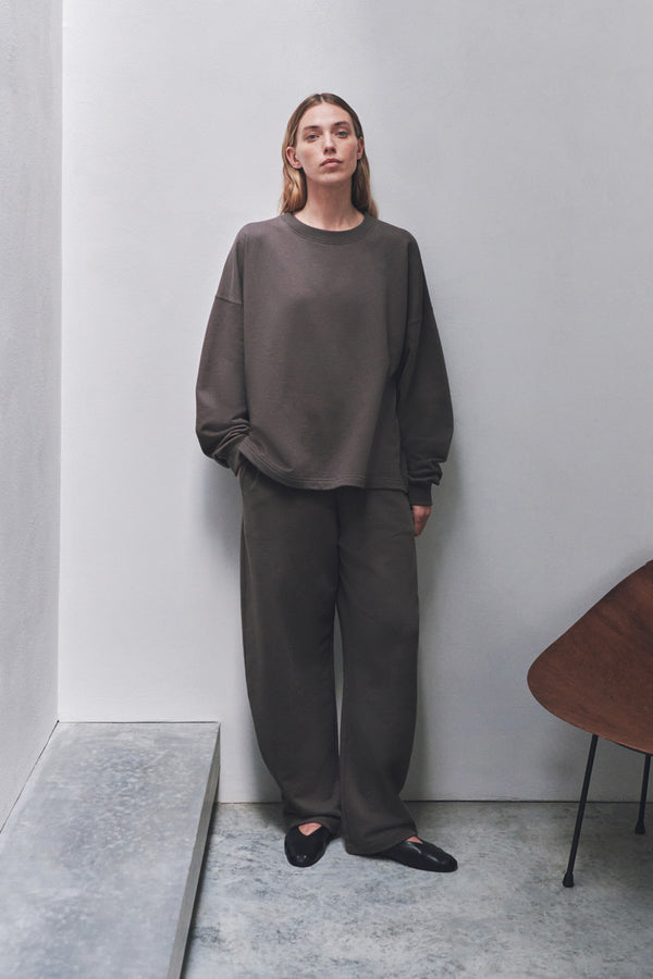 Brushed Cotton Lounge Sweater