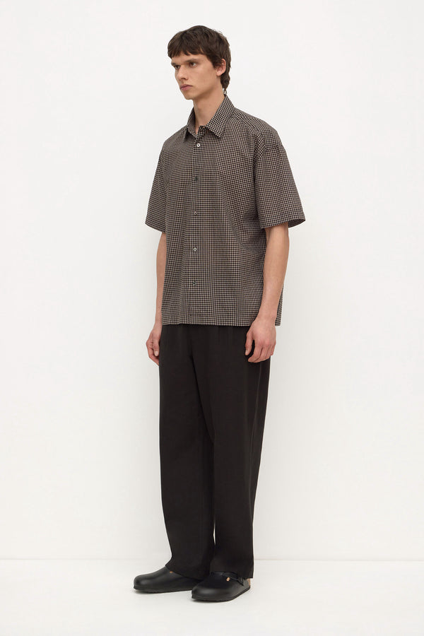 Alta_Check_Short_Sleeve_Shirt_Brown_Black_0692