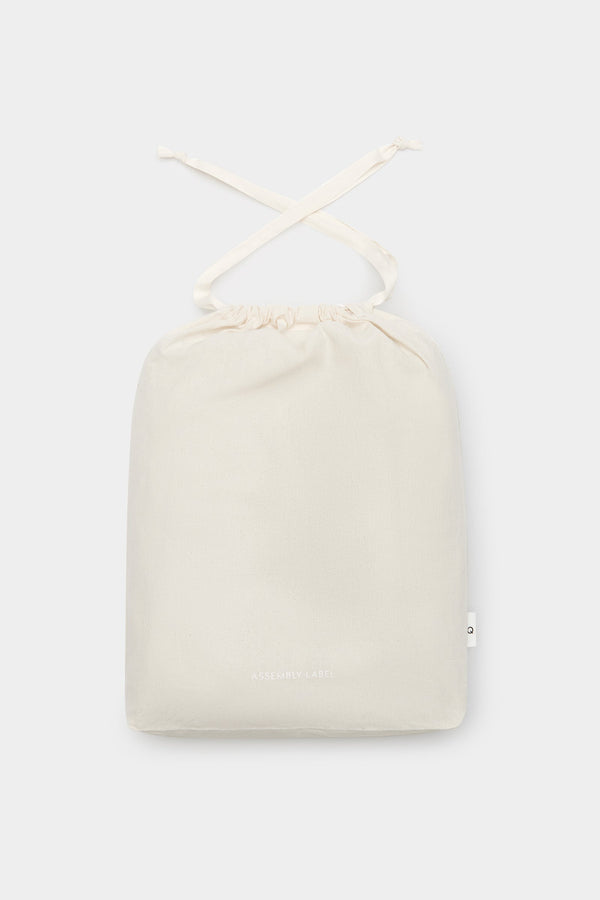 Linen Duvet Cover Olive Pinstripe