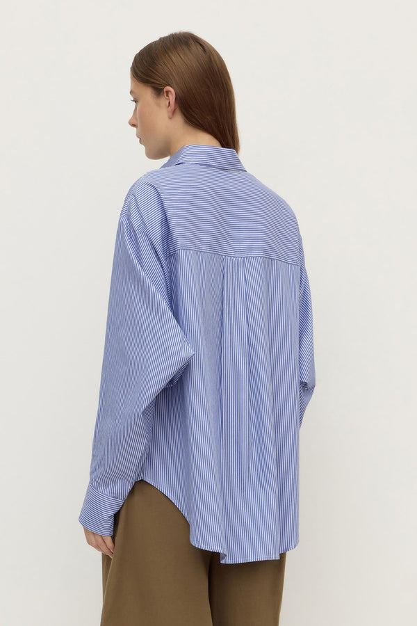 Ava Stripe Poplin Shirt