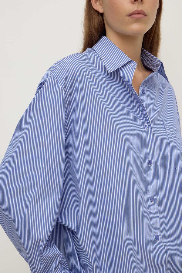 Ava Stripe Poplin Shirt