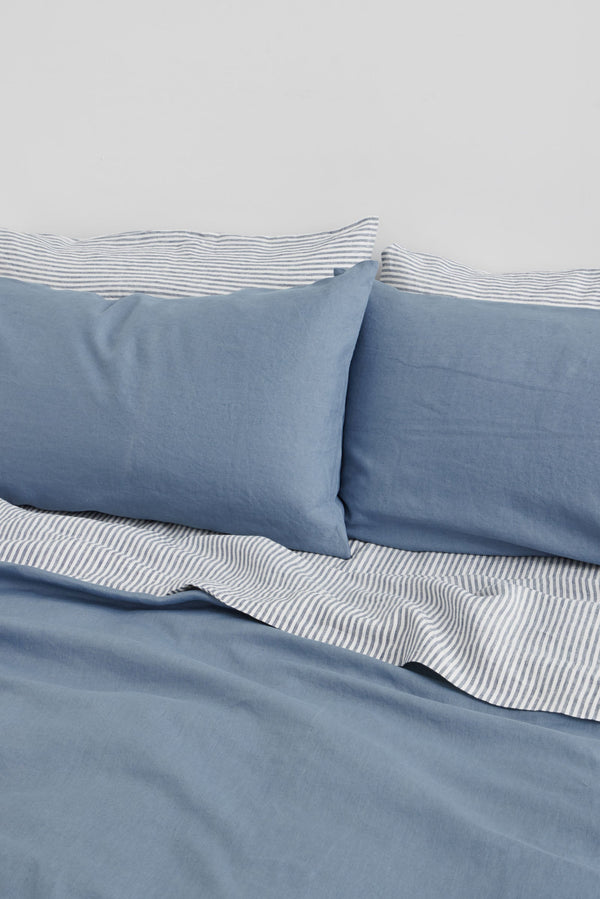 Linen Flat Sheet Ocean