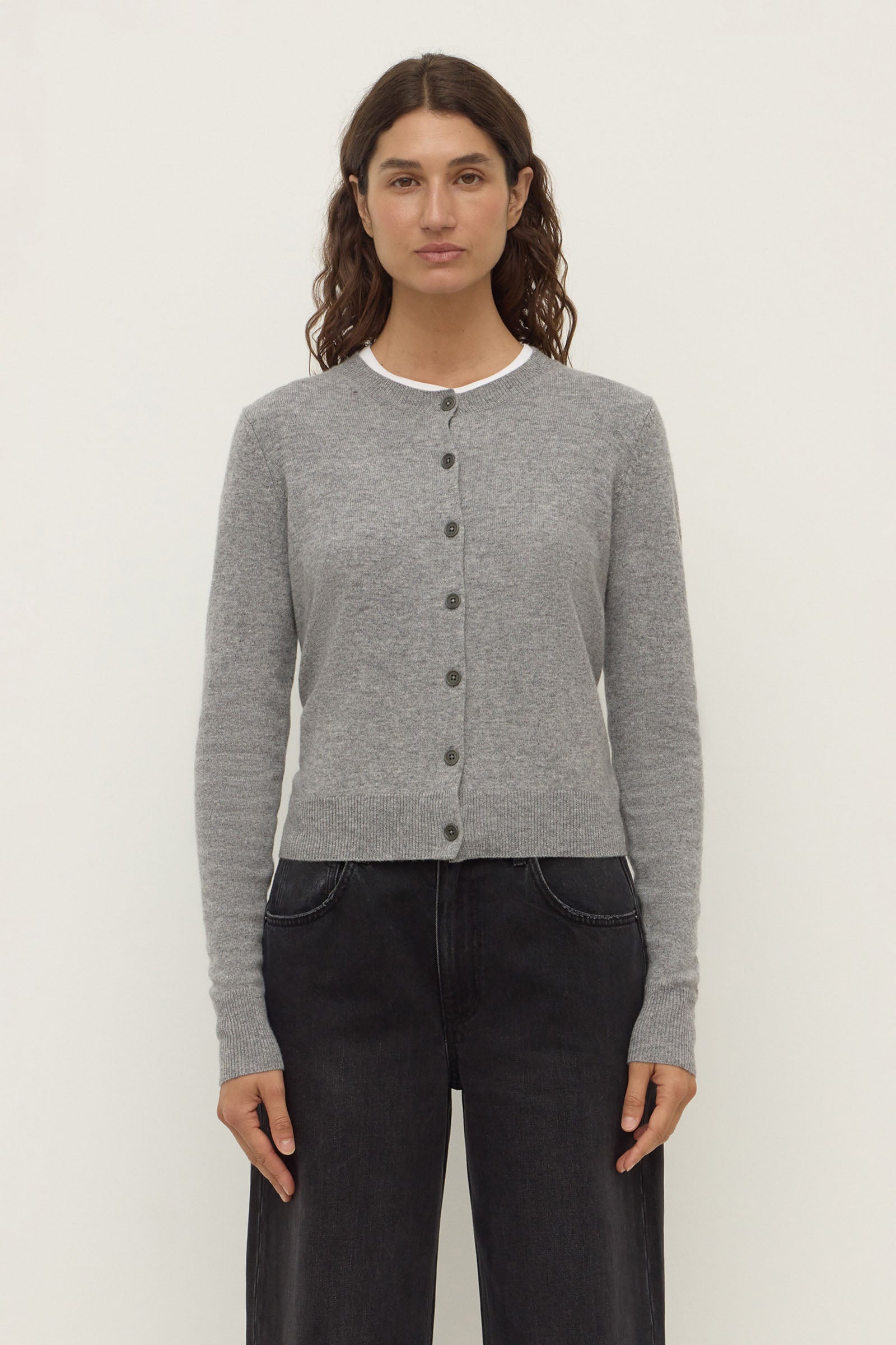 Womens Benny Knit Cardigan Grey Marle | Assembly Label – Assembly