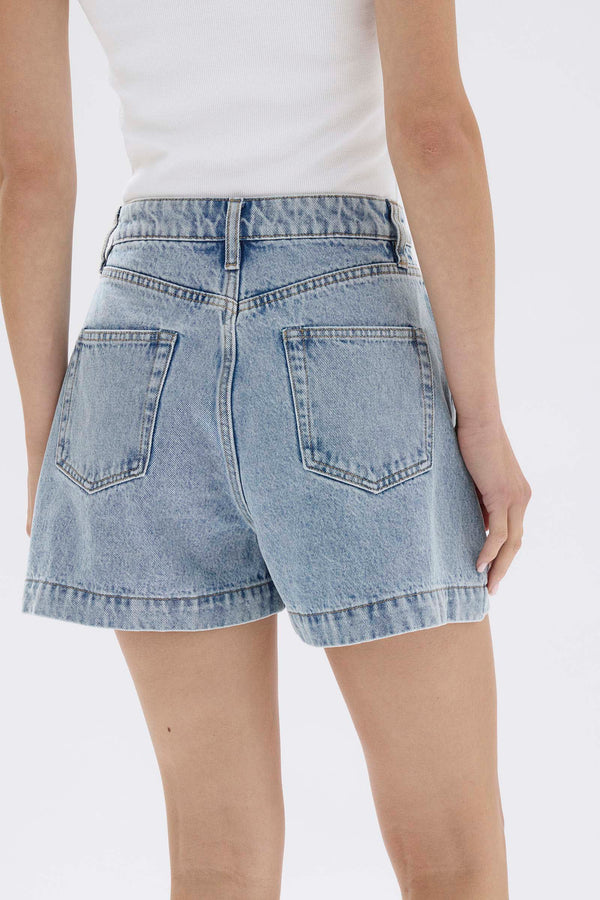 Boxy Denim Short