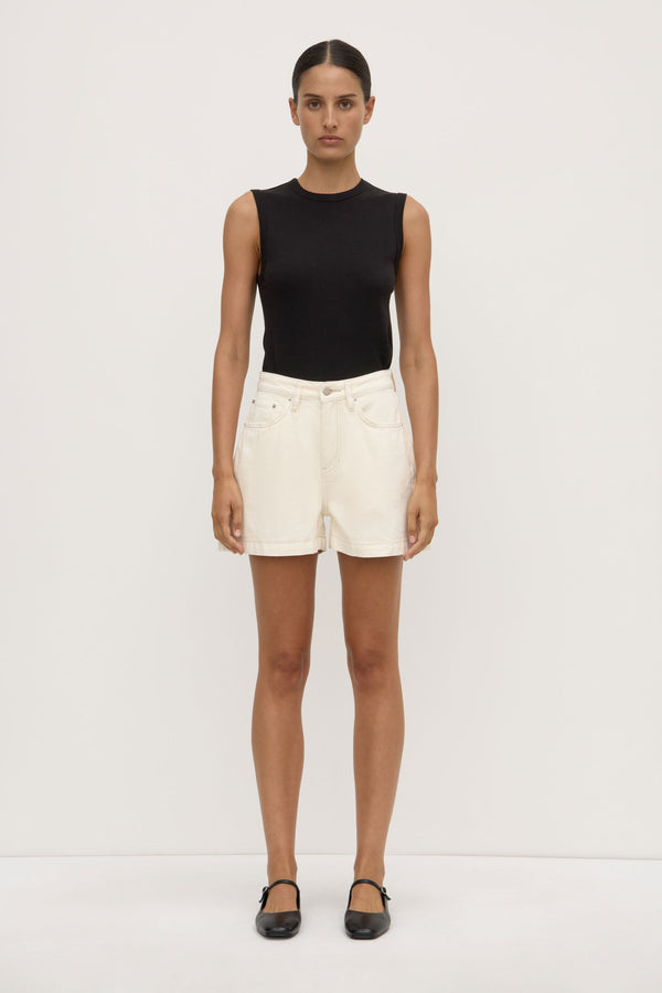 Boxy Denim Short