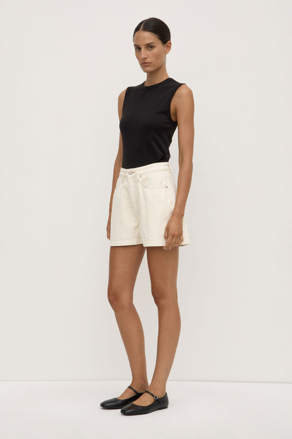 Boxy Denim Short