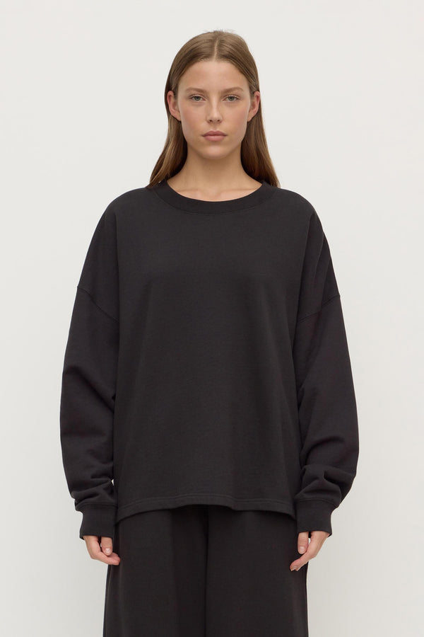 Brushed Cotton Lounge Sweater