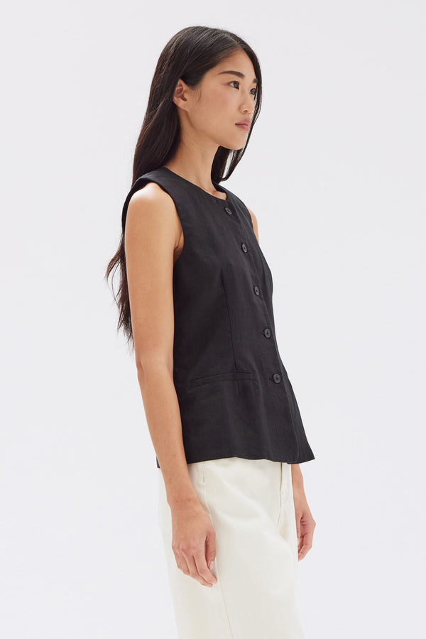 Calla Linen Top