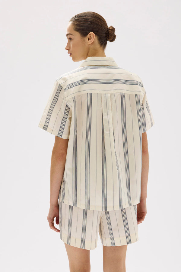 Capri Stripe Short Sleeve Shirt